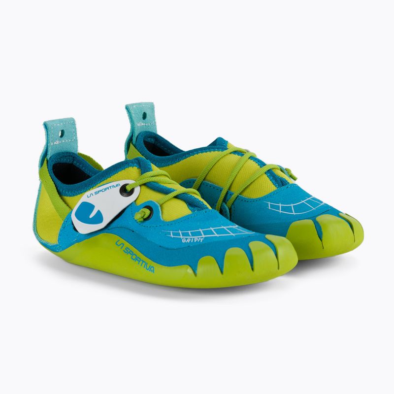 Dětské lezečky La Sportiva Gripit modro-žluté 15R600702 5