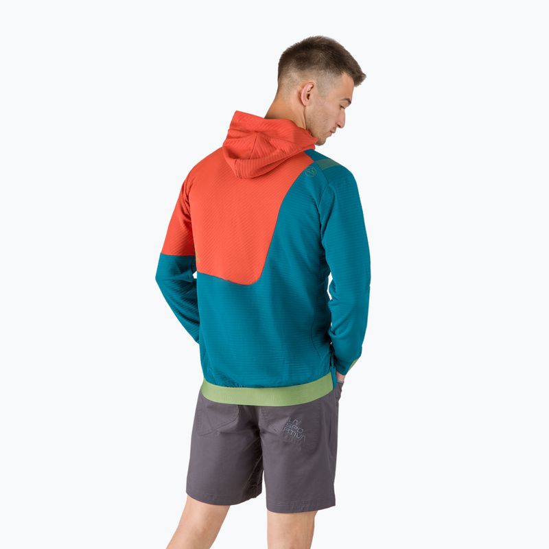 Pánská treková mikina La Sportiva Mood Hoody modro-oranžová N71623313 3