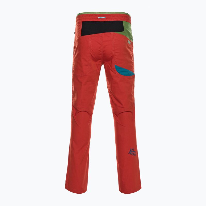 Pánské lezecké kalhoty La Sportiva Fuente červené N69313718 2