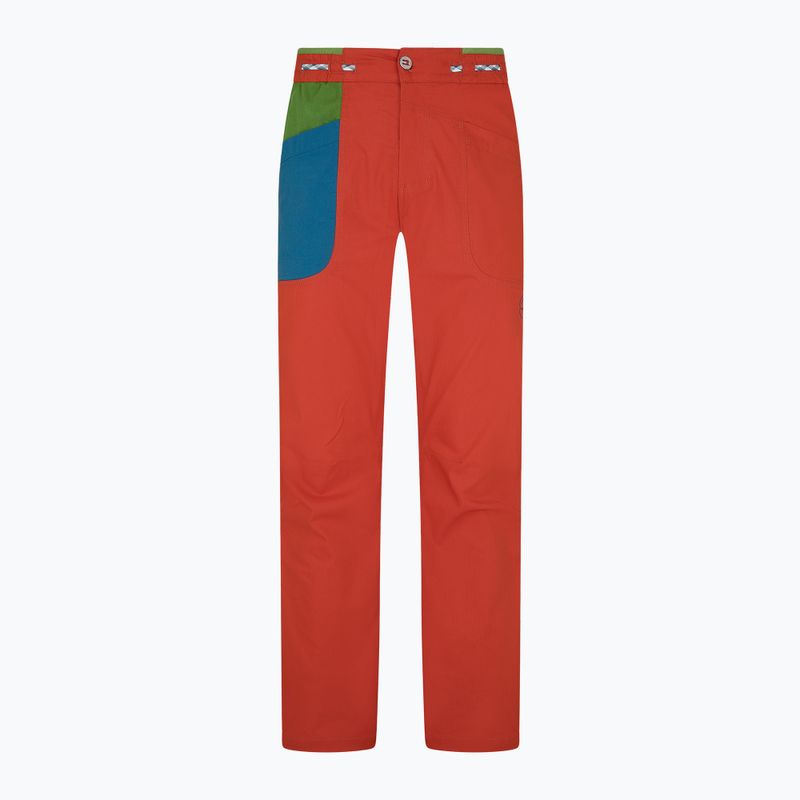 Pánské lezecké kalhoty La Sportiva Fuente červené N69313718 6