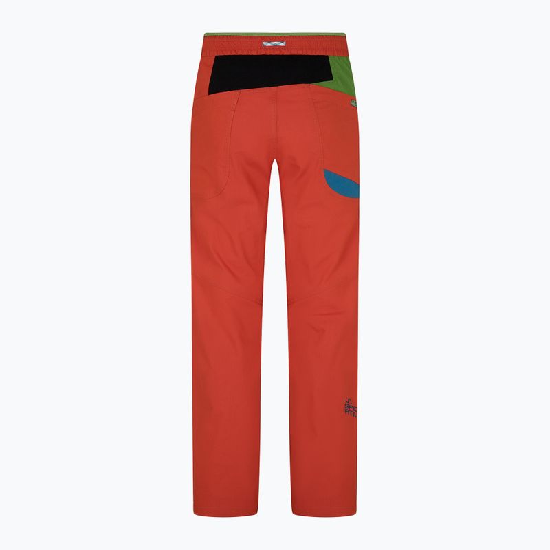 Pánské lezecké kalhoty La Sportiva Fuente červené N69313718 7