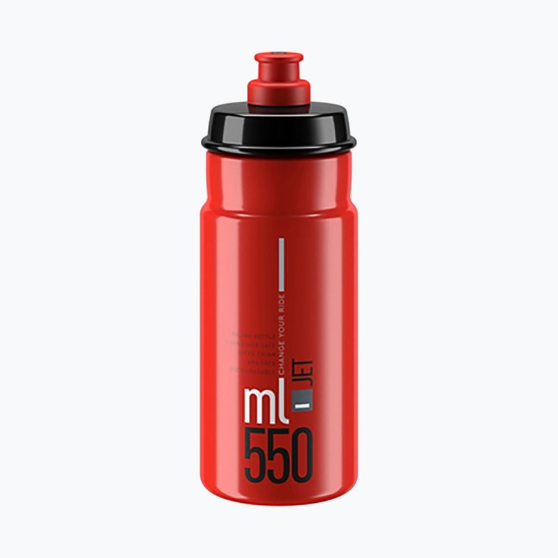 Cyklistická láhev Elite Jet 550 ml red/grey logo