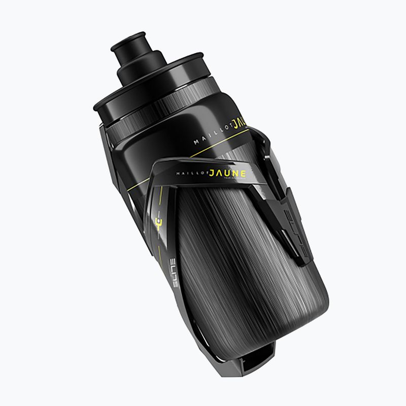 Sada na kolo Elite Custom Race Plus košík + láhev Elite Fly Tex Maillot Jaune 550 ml black