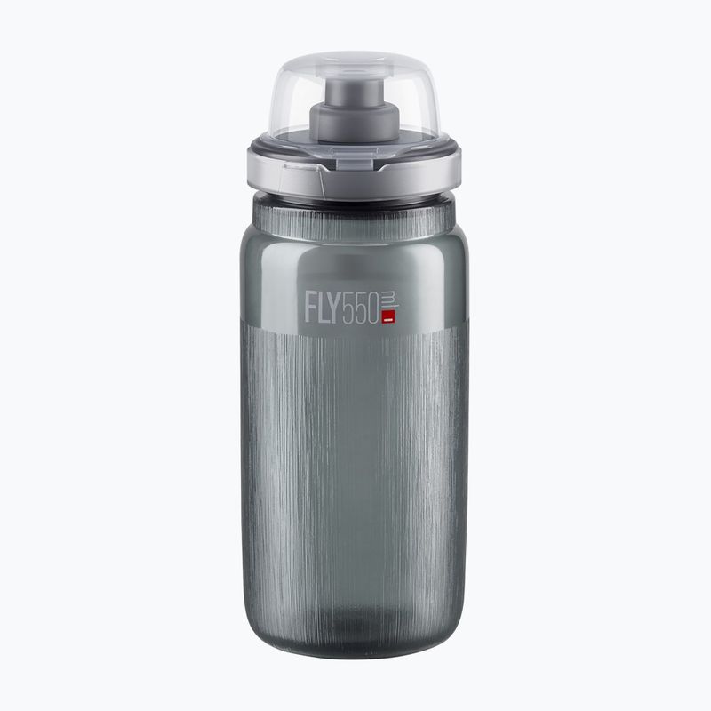 Cyklistická lahev Elite FLY Tex MTB 550 ml transparent grey