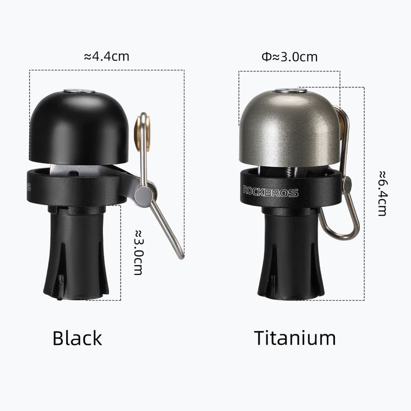 Zvonek na kolo Rockbros 71710005002 Handlebar Bell ti-color 2
