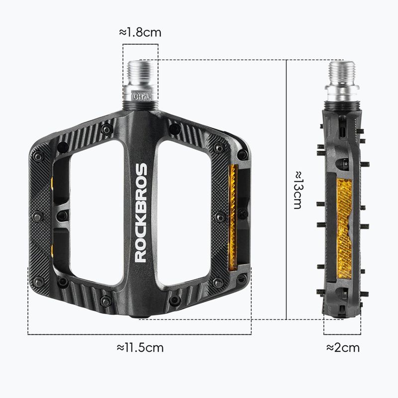 Pedály na kolo Rockbros 370011001 black 2