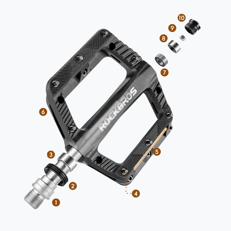Pedály na kolo Rockbros 370011001 black 3