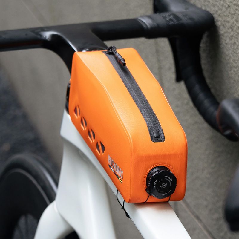 Cyklistická brašna na rám Rockbros 30120129 Road to Sky Top Tube Bag orange 2