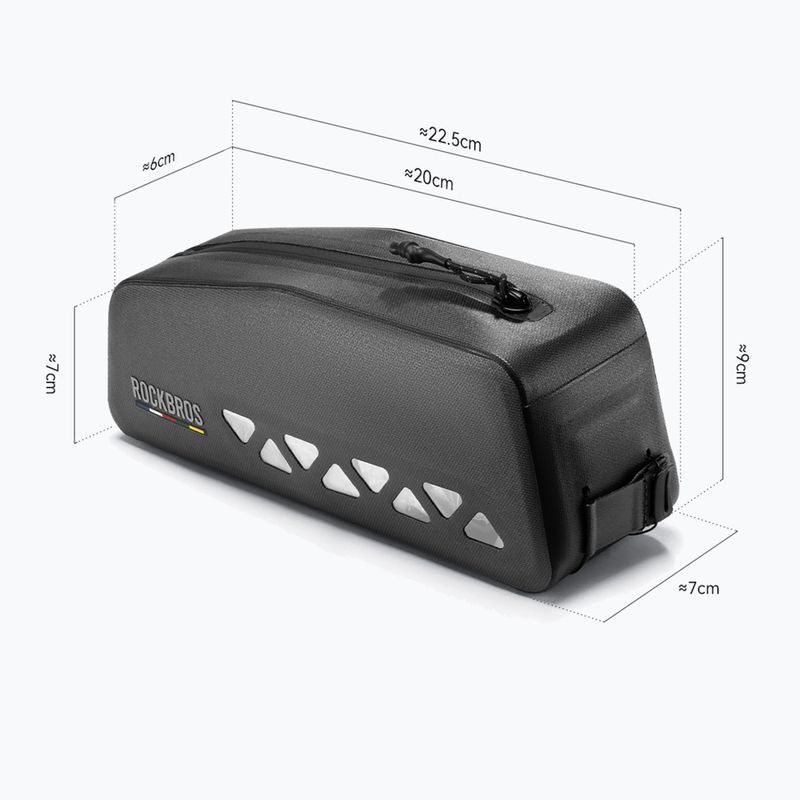 Cyklistická brašna na rám Rockbros 30120129 Road to Sky Top Tube Bag black 2