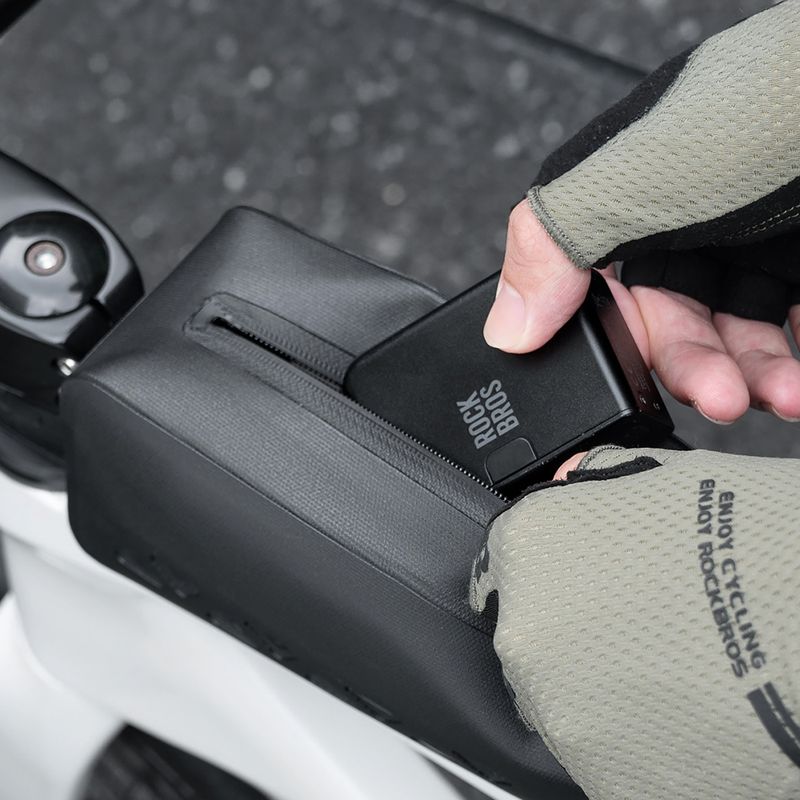 Cyklistická brašna na rám Rockbros 30120129 Road to Sky Top Tube Bag black 4