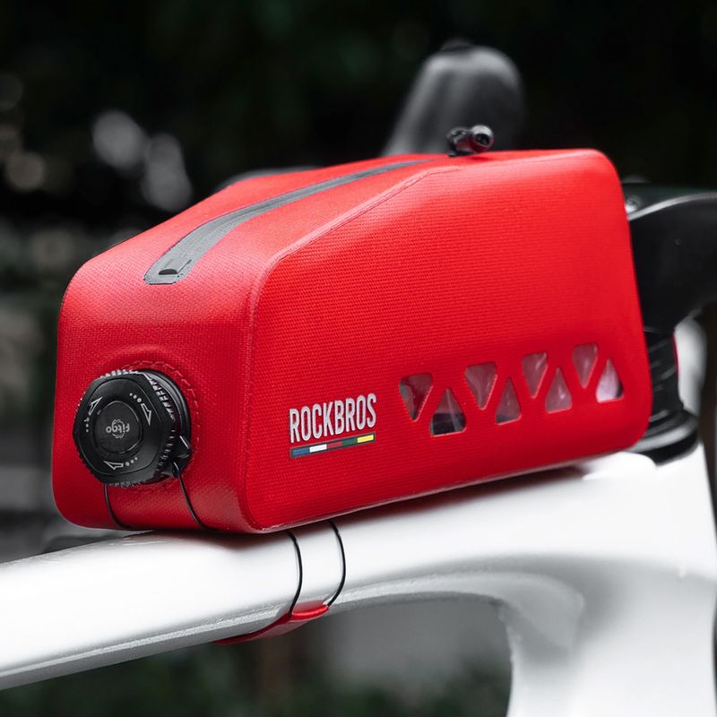 Cyklistická brašna na rám Rockbros 30120129 Road to Sky Top Tube Bag red 2