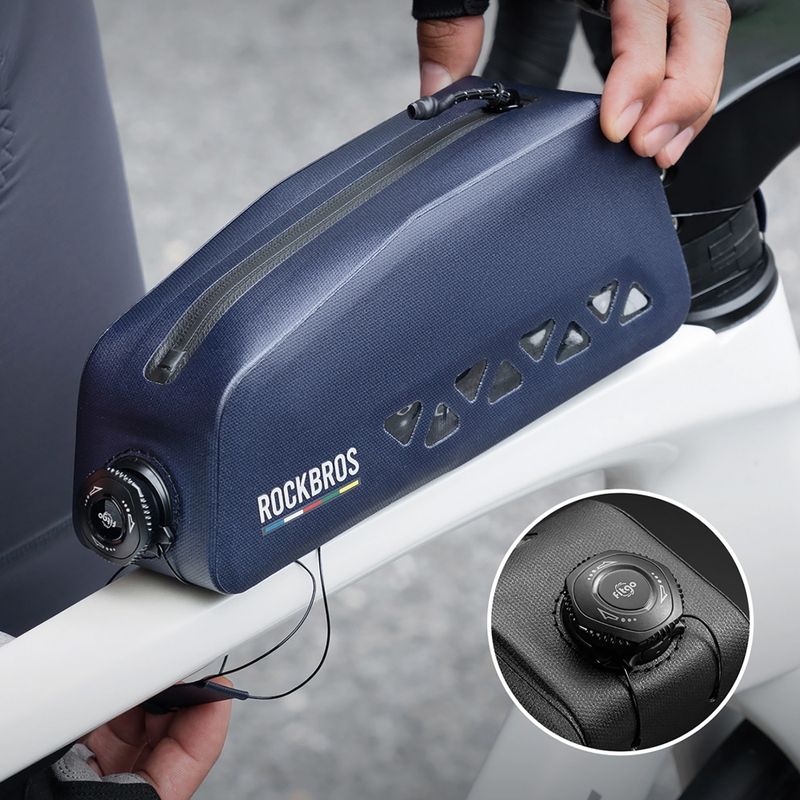 Cyklistická brašna na rám Rockbros 30120129 Road to Sky Top Tube Bag dark blue 2