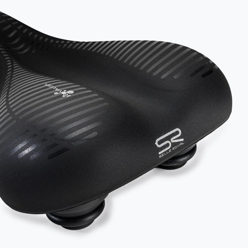 Gelové cyklistické sedlo s elastomery pánské Selle Royal Classic Moderate 60st. Avenue černá 8466HGCA38096 5