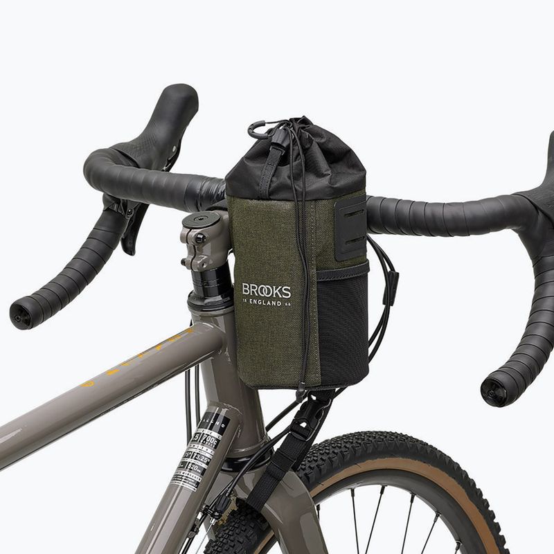 Brašna na řídítka Brooks England Scape Feed Pouch 1 l mud green 6