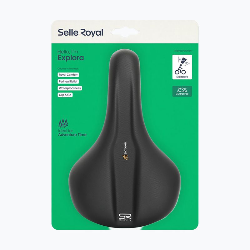 Cyklistické sedlo Selle Royal Explora Moderate 60St. black 4