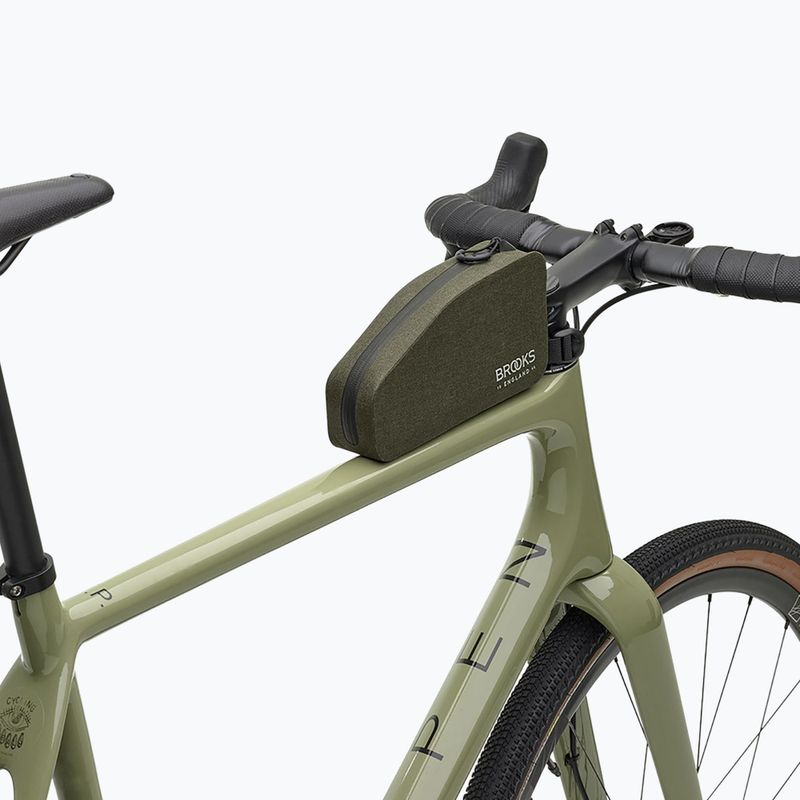 Brašna na rám kola Brooks England Scape Top Tube with bolts 0,9 l mud green 7