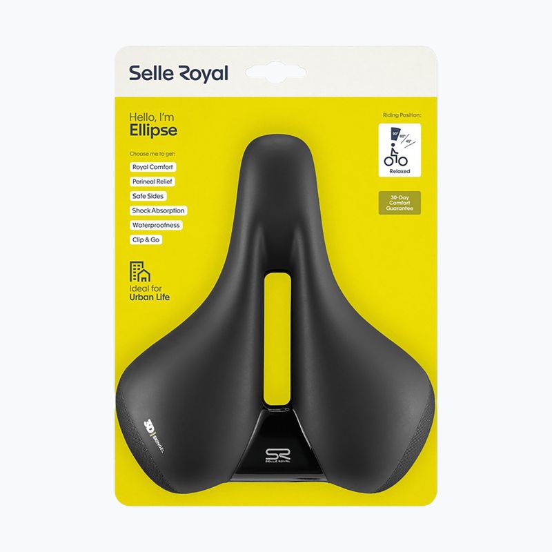 Cyklistické sedlo Selle Royal Premium Relaxed 90St. Ellipse black 9