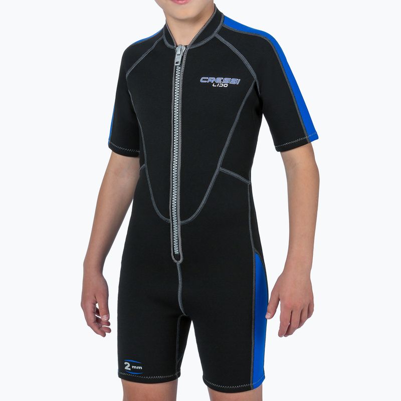 Dětský neopren Cressi Lido Shorty 2 mm černo-modrý 6