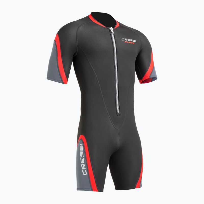 Pánská plavecká neoprenová kombinéza Cressi Playa Shorty 2.5 mm black/red 2