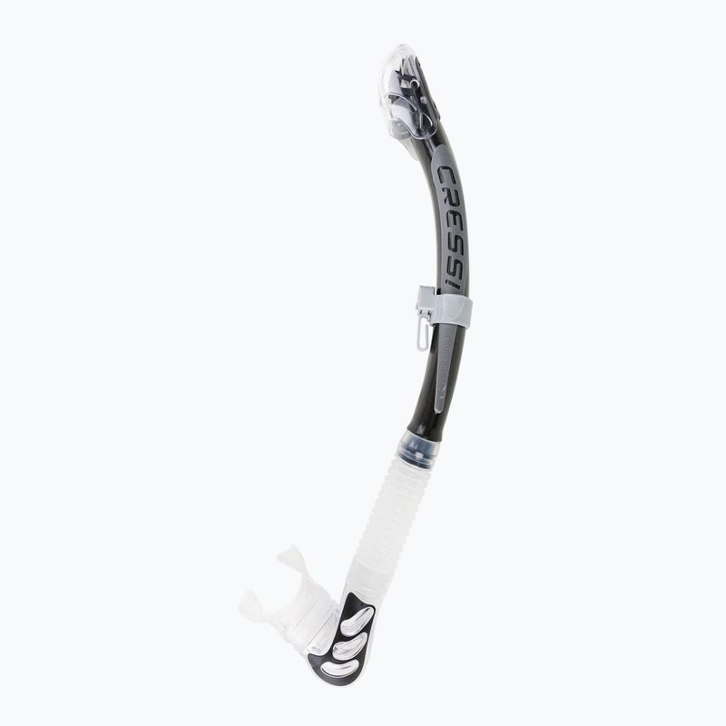 Šnorchl Cressi Alpha Ultra Dry černý/stříbrný ES258