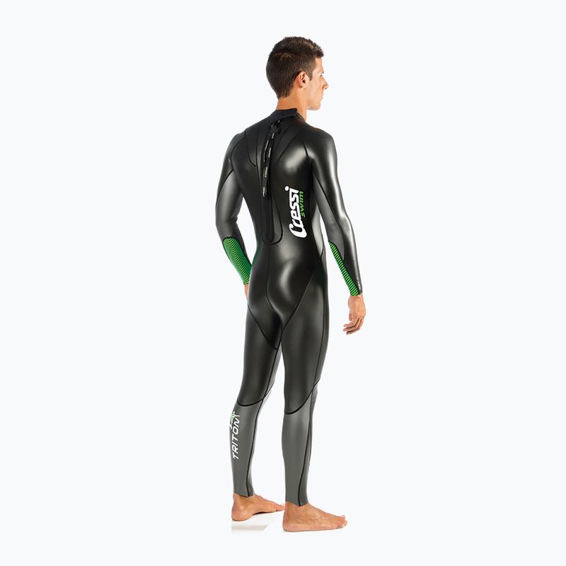 Pánský triatlonový neopren Cressi Triton 1.5 mm black/green 2