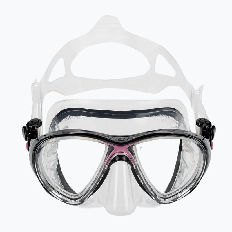 Potápěčská sada Cressi Big Eyes Evolution + Alpha Ultra Dry černá/růžová 4