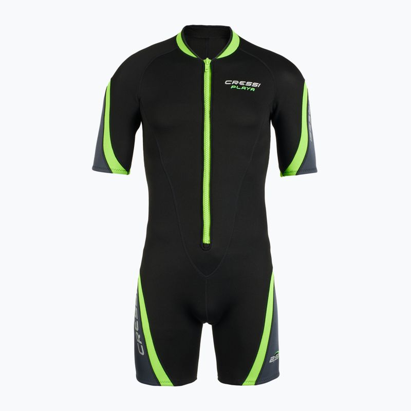 Pánský plavecký neopren Cressi Playa Shorty 2.5 mm black/lime 2