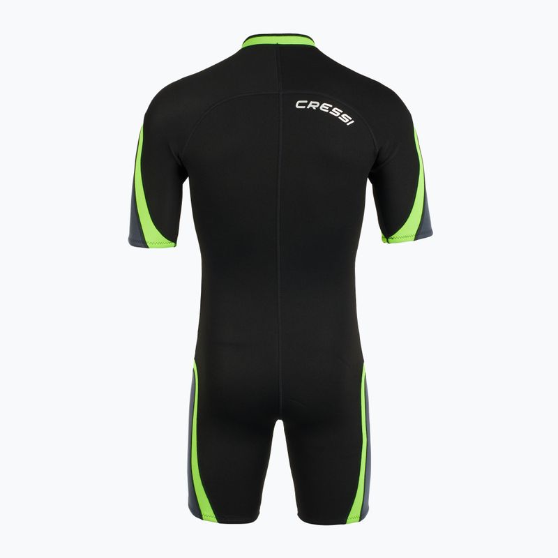 Pánský plavecký neopren Cressi Playa Shorty 2.5 mm black/lime 3