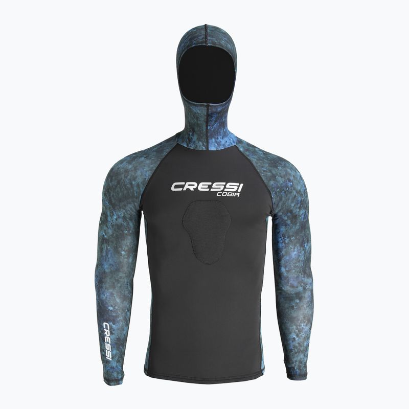 Pánské plavecké tričko Longsleeve Cressi Cobia Hunter camo blue 2