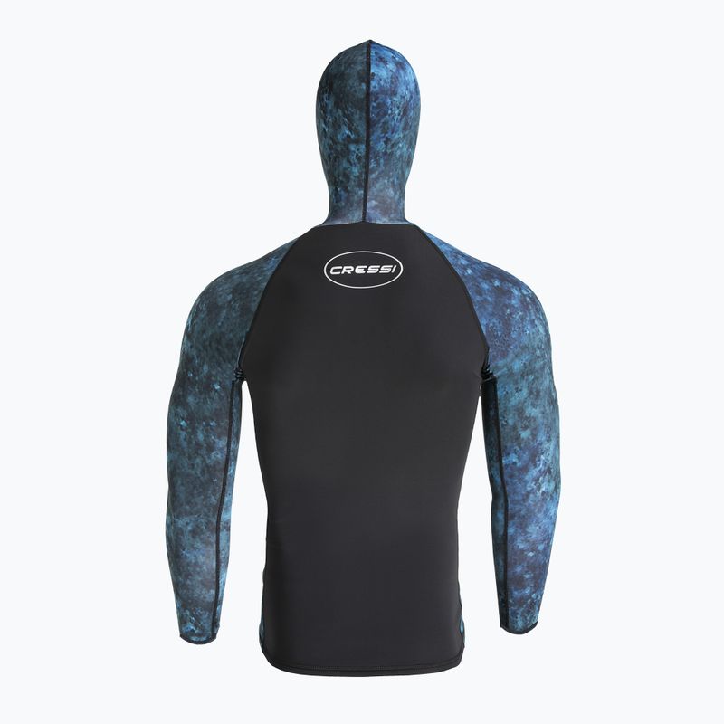 Pánské plavecké tričko Longsleeve Cressi Cobia Hunter camo blue 3