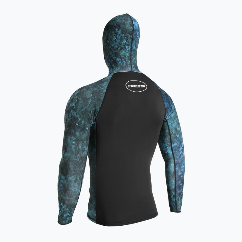 Pánské plavecké tričko Longsleeve Cressi Cobia Hunter camo blue 5