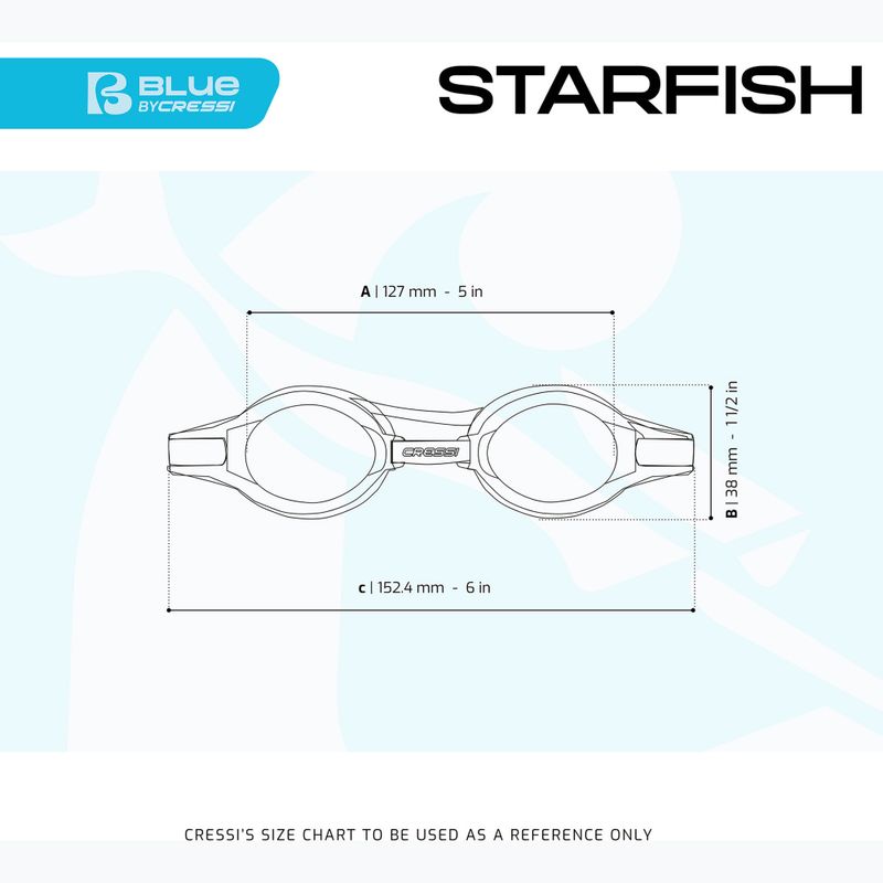 Dětské plavecké brýle Cressi Starfish green/azure 2