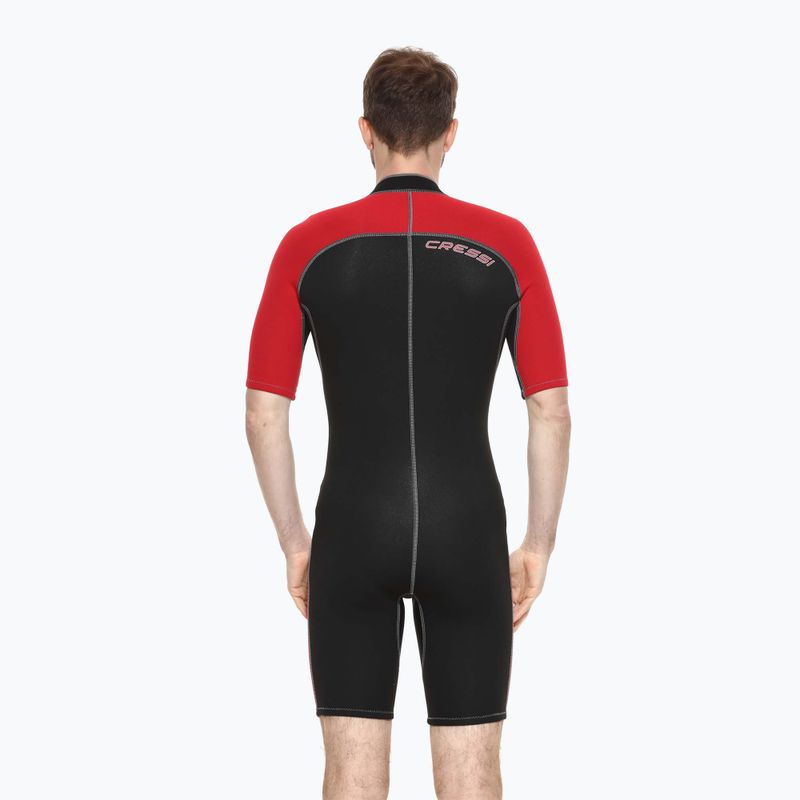 Pánský neopren Cressi Lido Shorty 2 mm black/red 2