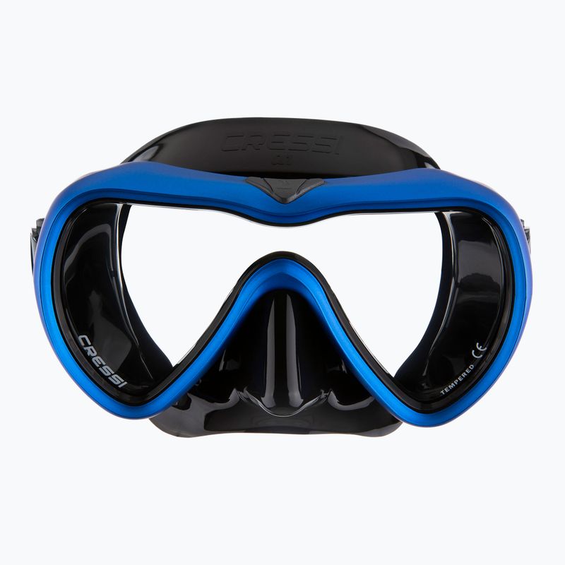 Potápěčská maska Cressi A1 Anti Fog černá/modrá 2
