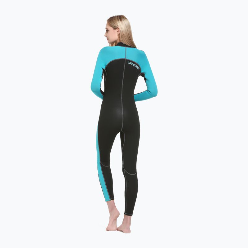 Dámský neopren Cressi Lido Monopiece 2 mm black/aquamarine 2
