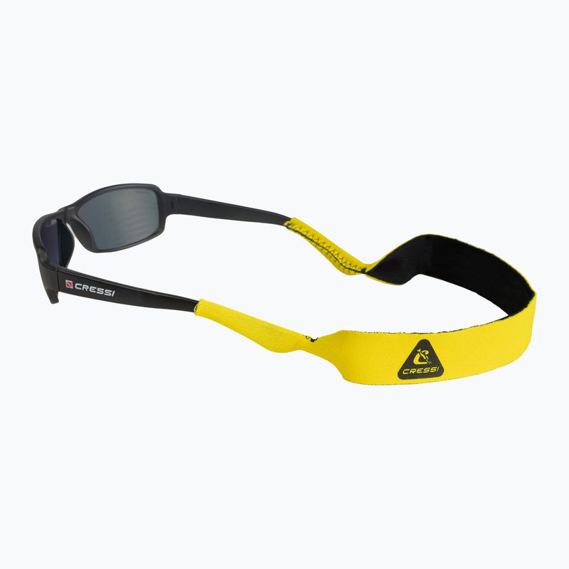 Pásek k plaveckým brýlím  Cressi Neo Retainer yellow/black 3