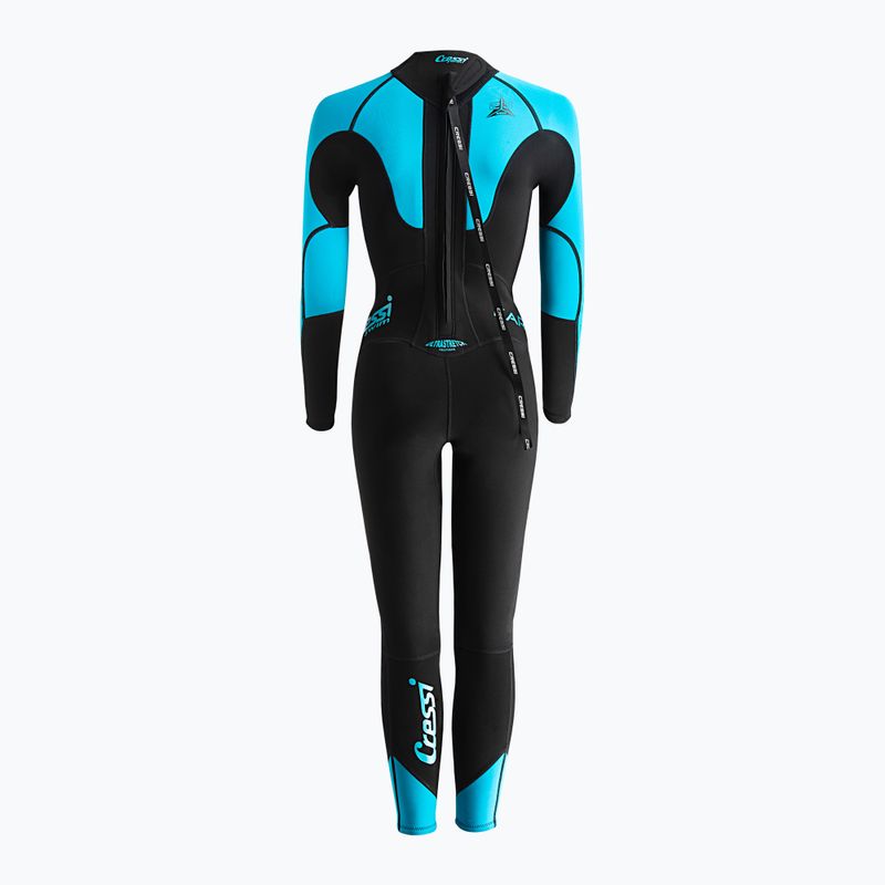 Dámský neopren   Cressi Karua 3/2 mm black/turquoise 2