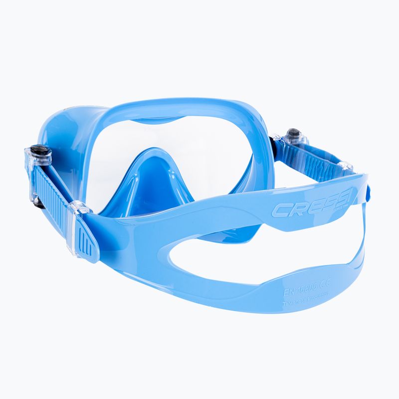 Potápěčská sada Cressi F1 + Supernova Dry blue metal 4