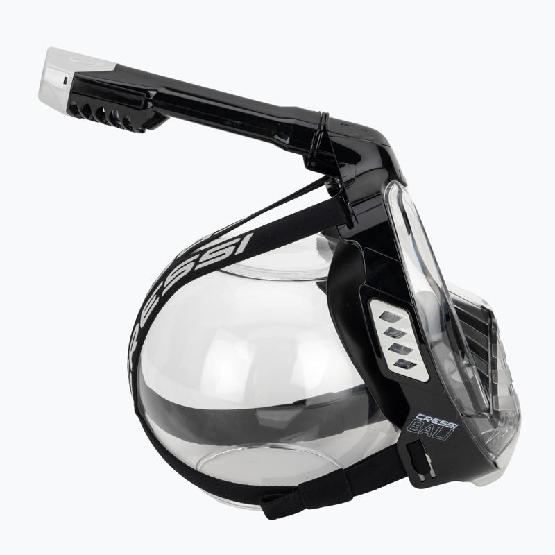 Celoobličejová šnorchlovací maska Cressi Bali Full Face black/grey 3
