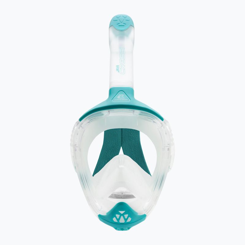 Celoobličejová šnorchlovací maska Cressi Java Full Face clear/aquamarine 3