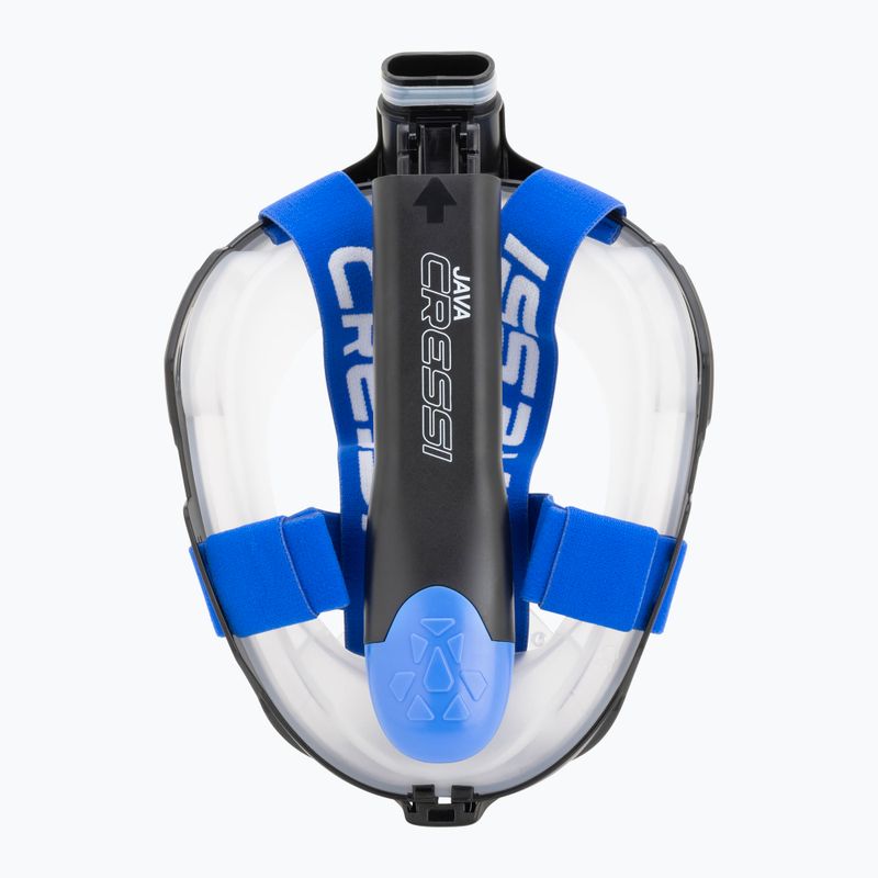 Celoobličejová šnorchlovací maska Cressi Java Full Face black/blue 5
