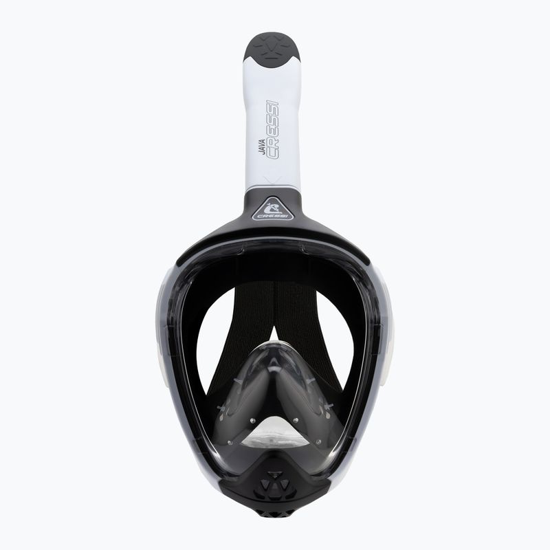 Celoobličejová šnorchlovací maska Cressi Java Full Face white/black 4