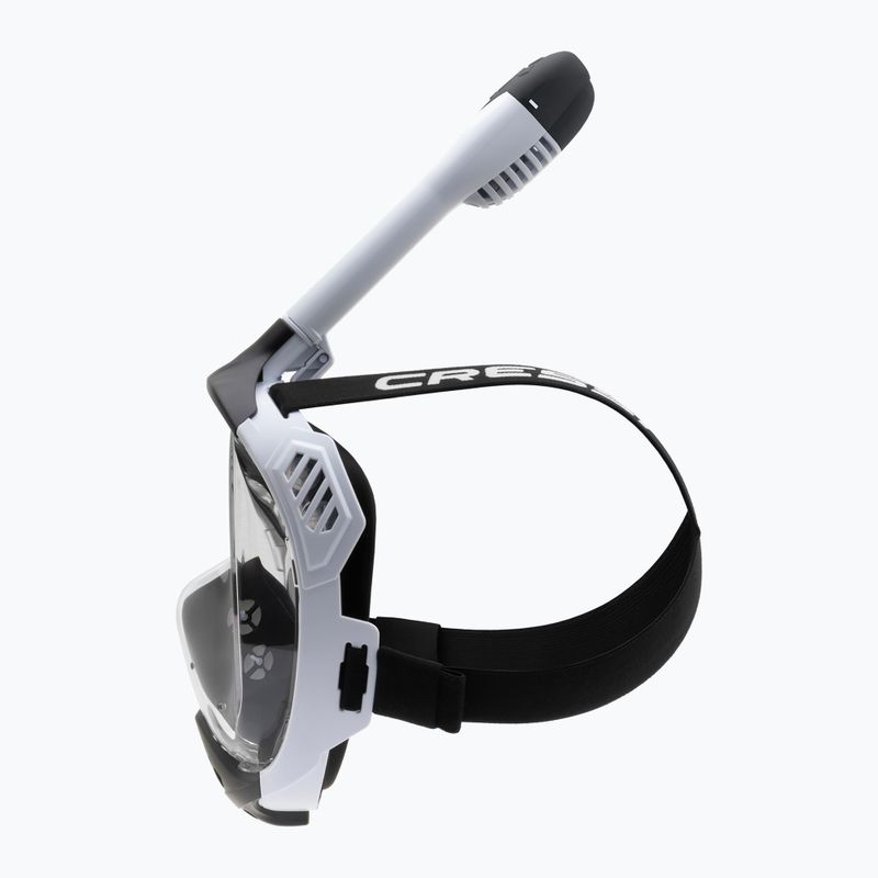 Celoobličejová šnorchlovací maska Cressi Java Full Face white/black 5