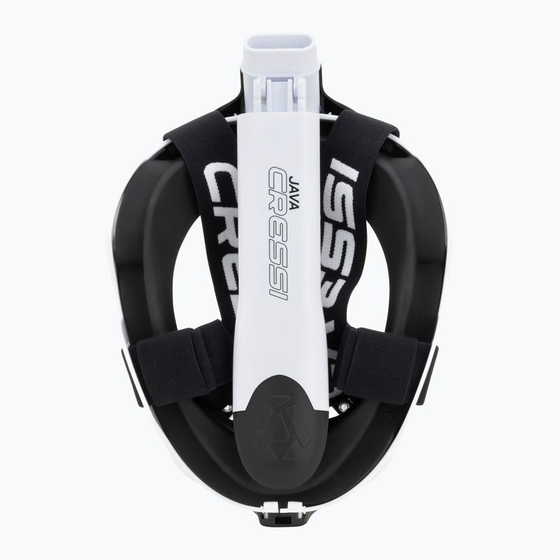 Celoobličejová šnorchlovací maska Cressi Java Full Face white/black 6