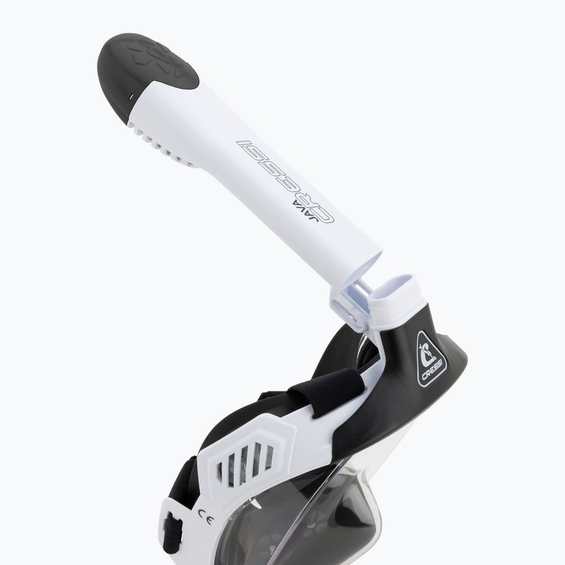 Celoobličejová šnorchlovací maska Cressi Java Full Face white/black 7