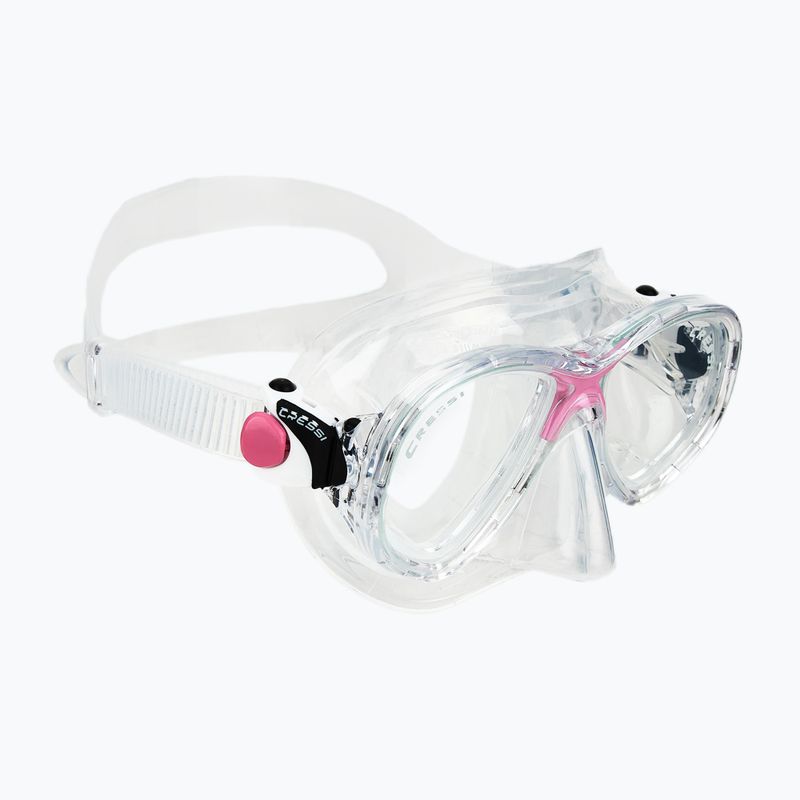 Potápěčská sada Cressi Marea + Seal Dry Jr clear/pink 2