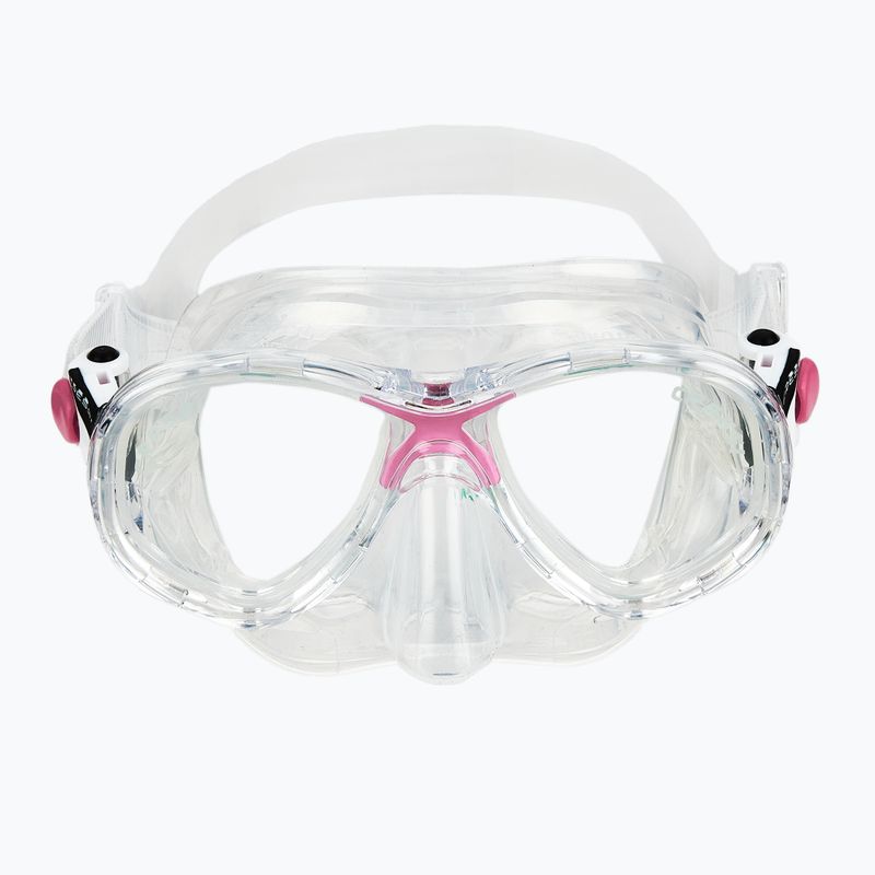 Potápěčská sada Cressi Marea + Seal Dry Jr clear/pink 4