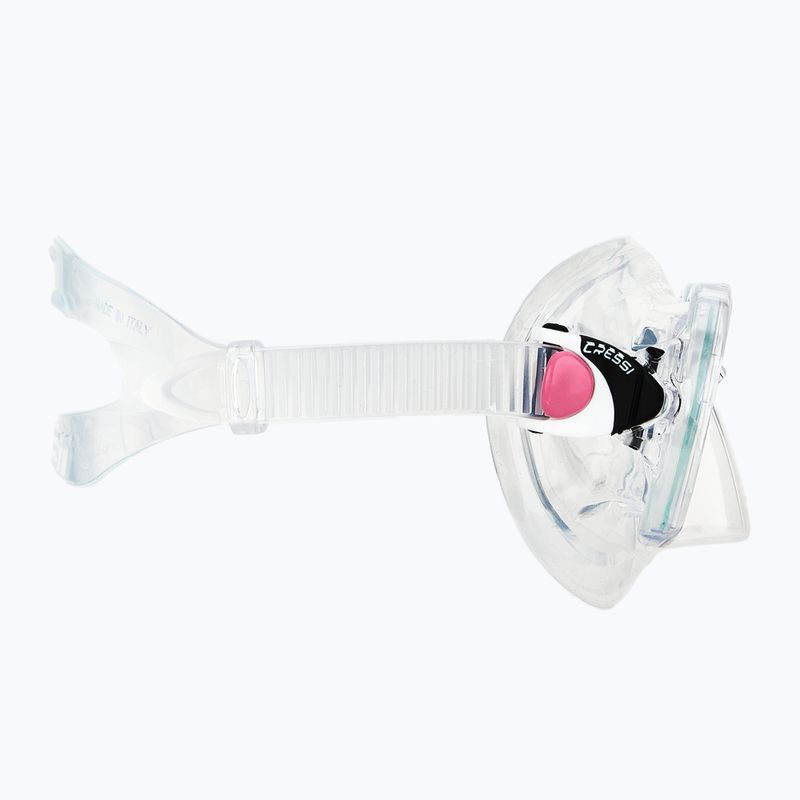 Potápěčská sada Cressi Marea + Seal Dry Jr clear/pink 5