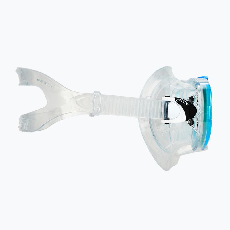 Potápěčská souprava Cressi Estrella + Seal Dry clear/aquamarine 5