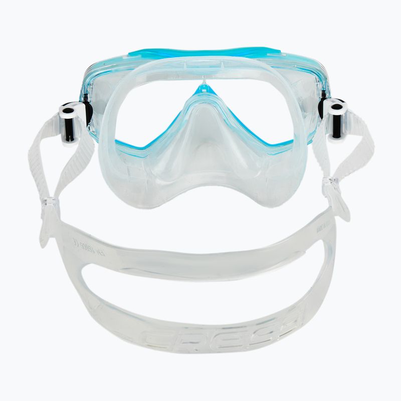 Potápěčská souprava Cressi Estrella + Seal Dry clear/aquamarine 6